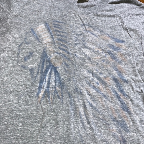Abercrombie & Fitch Sz Medium Or MuscleFit Large Indian Head Mens T Shirt Grey - Picture 6 of 13